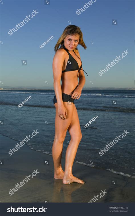 Sexy Blond Laying On Beach Bikini Stock Photo Shutterstock