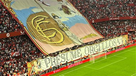 As Se Despleg El Espectacular Tifo De Biris Norte En El Derbi Sevilla