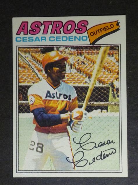 Topps Cesar Cedeno Astros Nm Mt Or Better Ebay