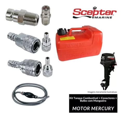 Kit Tanque Mangueira Conector Motor Popa Mercury Japon S Parcelamento