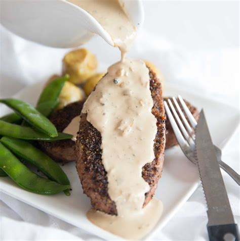 Creamy Peppercorn Sauce Without Brandy Dont Go Bacon My Heart