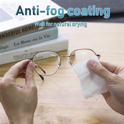 Pcs Box Anit Fog Glasses Cleaner Wet Wipe Disposable Anti Fog Lens