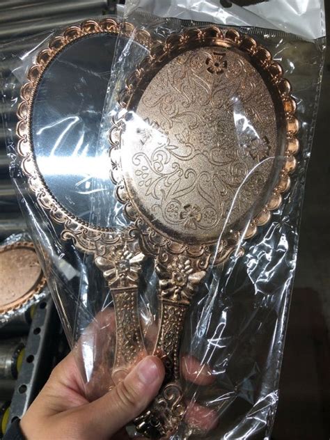 2 Count Xpxkj Hand Mirror Vintage Handheld Mirror With Handle Vanity