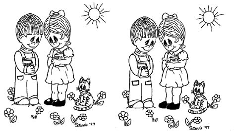Try To Detect The Differences Between The Two Drawings Drawing By