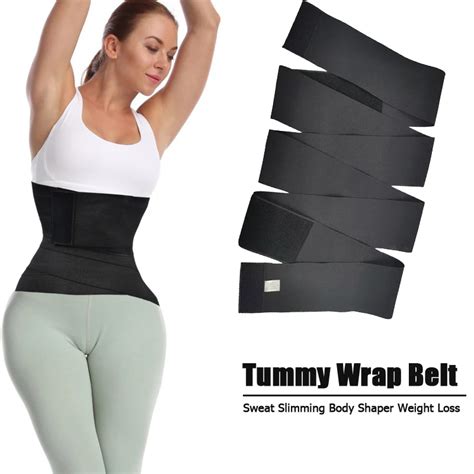 Corset Belly Sweat Slimming Top Bandage Tummy Wrap Waist Trainer Shaperwear Belt Women Stretch