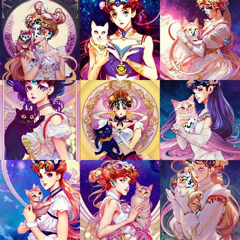 Krea Beautiful Detailed Sailor Moon Aesthetic Sailormoon Holding A