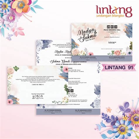 Jual Blangko Undangan Terbaru Seri Lintang 91 Shopee Indonesia