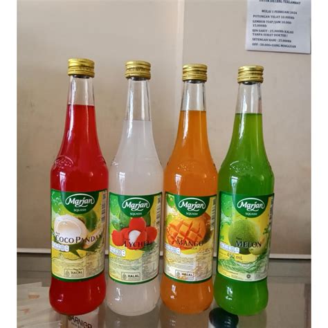 Jual Sirup Marjan Squash 450ML Random Mix Shopee Indonesia