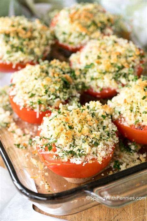 Parmesan Oven Baked Tomatoes Spend With Pennies