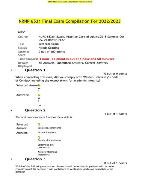 Solution Nrnp Final Exam Compilation For Studypool