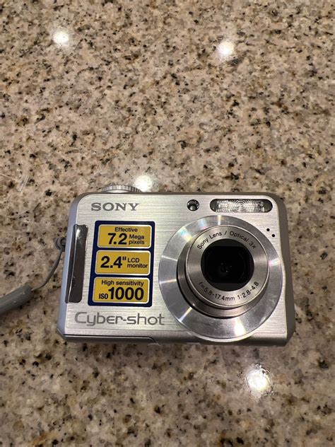 Sony Cyber Shot Dsc S Digital Camera Silver Tested Ebay