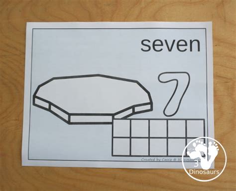 Free Penguin Counting Mat Printables Numbers 1 To 10 3 Dinosaurs