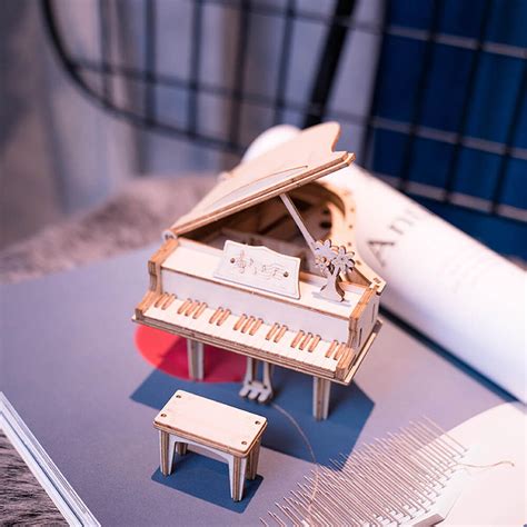 Rokr Mini Grand Piano Model Kit The Gold Standard Of Wooden Model