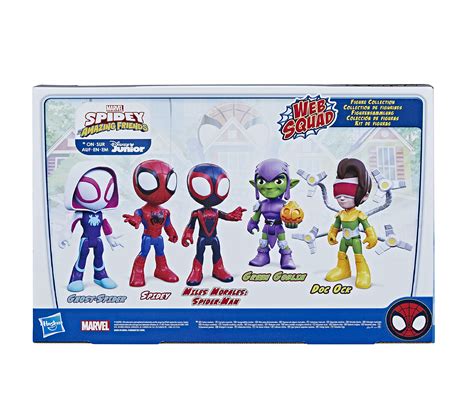 Marvel Spidey and His Amazing Friends Web Squad Figure Collection, 5 ...