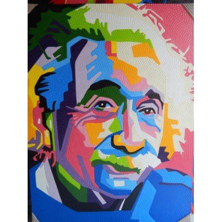 Jual Lukisan Abstrak Pop Art Albert Einstein Di Lapak Jnanacrafts