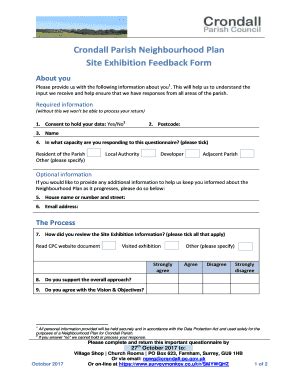 Fillable Online Crondall Parish Neighbourhood Plan Fax Email Print