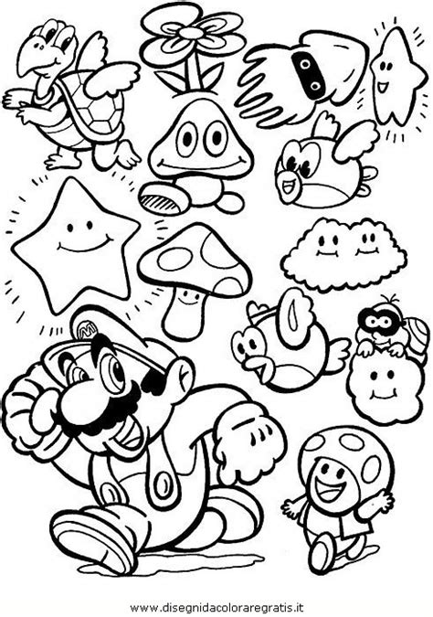 Disegno Mario Bros Personaggio Cartone Animato Da Colorare