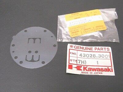 Oem Kawasaki Carburetor Pump Diaphragm Nos New Js Js