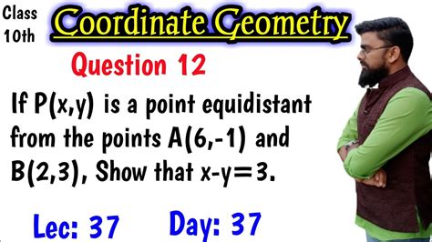 If P X Y Is A Point Equidistant From The Points A And B