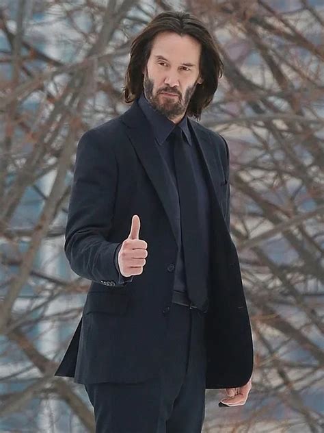 Keanu Reeves John Wick Chapter 4 Black Suit - Movie Jackets