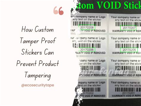 How Custom Tamper Proof Stickers Can Prevent Product Tampering