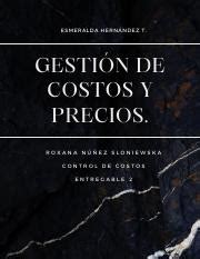 Gesti N De Costos Y Precios Pdf Esmeralda Hern Ndez T Gesti N De