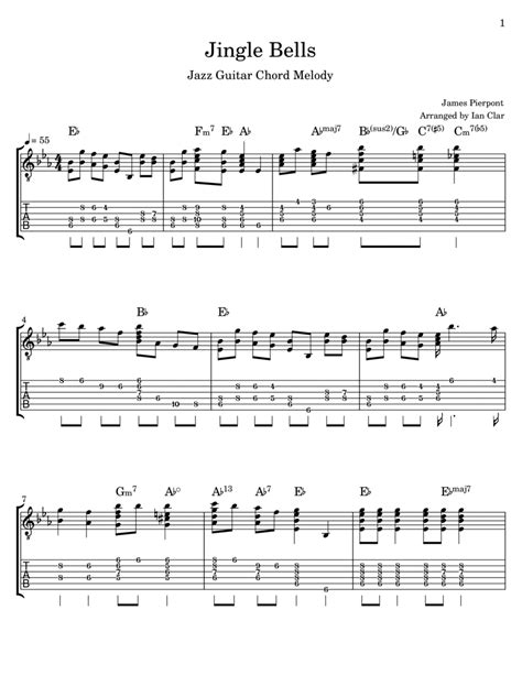 Jingle Bell Guitar Chords