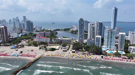 Boca Grande Beach at Cartagena Das Indias in Bolivar Colombia. Stock ...