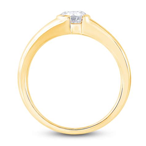 Diamond Solitaire Engagement Ring 1 2 Ct Tw Round 14k Yellow Gold I Si2 Jared