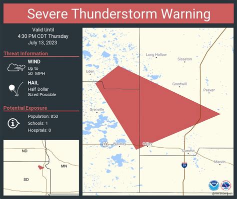 NWS Aberdeen on Twitter: "Severe Thunderstorm Warning including Day ...