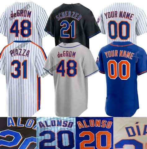 Baseball Pete Alonso Jersey Ny Starling Marte Francisco Lindor