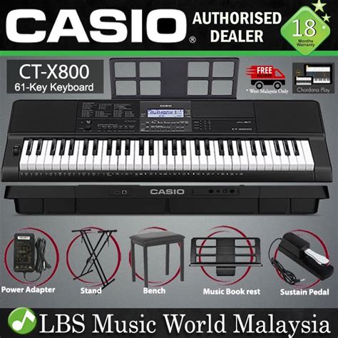 Casio Ct X Key Portable Keyboard Electronic Piano Complete