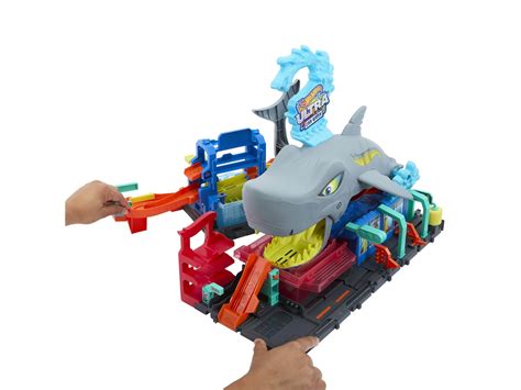 Hot Wheels City Ultra Shark Car Wash DEMO Varastossa Edullinen