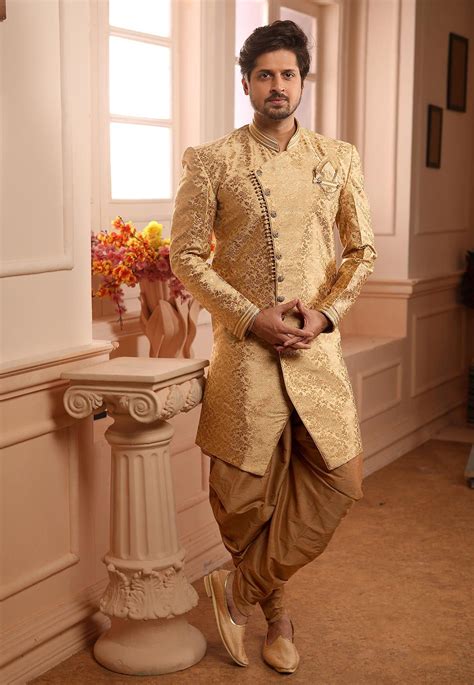 Wedding Sherwani With Dhoti