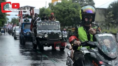 Di Guyur Hujan Ansor Banser Banyumas Longmarch Parade Merah