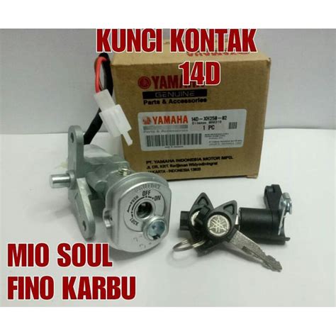 Jual KUNCI KONTAK SET MIO SOUL FINO CARBU KUALITAS ORIGINAL 14D