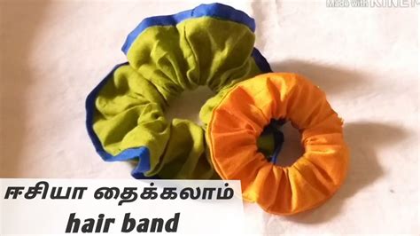 How To Make A Hair Band Esaily At Home Easy Scrunchie Making At Home