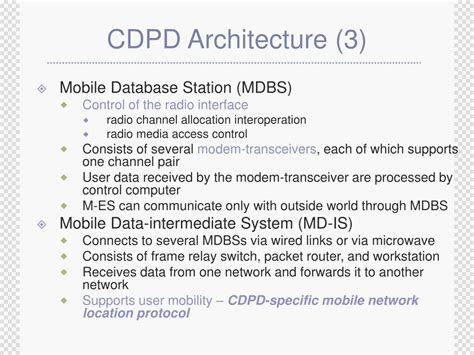 PPT Chap 8 Cellular Digital Packet Data CDPD PowerPoint