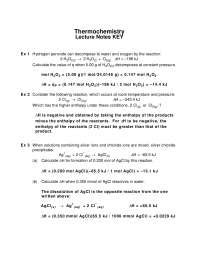 Thermochemistry General College Chemistry I Lecture Notes Chem