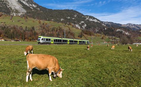 RABe 535 123 Of BLS Between Boltigen And Weissenbach