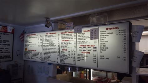 Menu at Antonelli's Deli restaurant, El Cajon