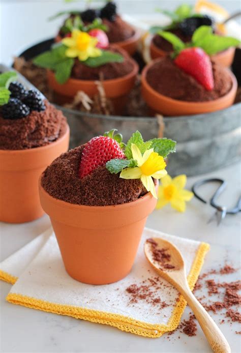 Spring Flower Pot Cakes Recipe Pot Cakes Flower Pot Cake Spring