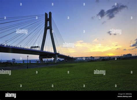 New Taipei Bridge Taiwan Stock Photo Alamy