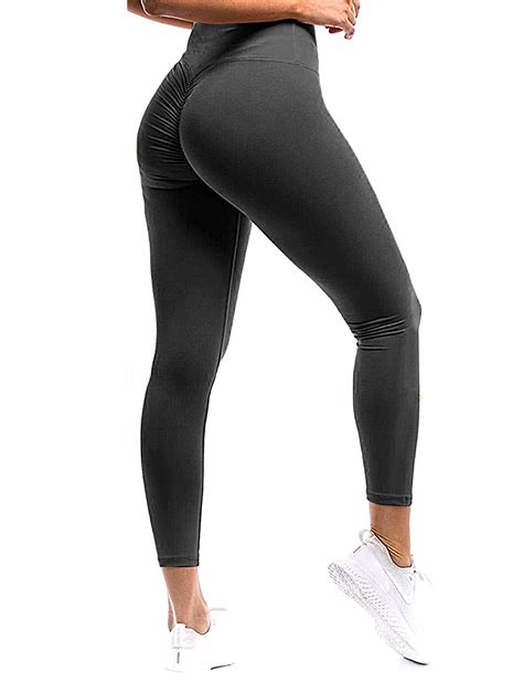 Hioinieiy Womens Scrunch Ruched Butt Lifting Booty Enhancing Leggings