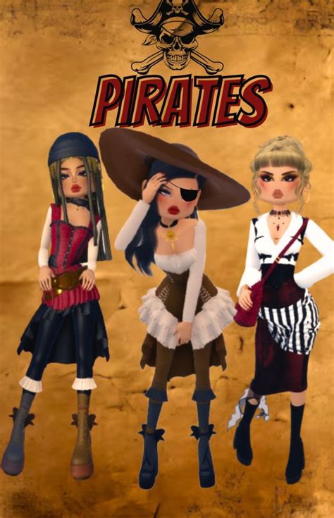 Dti Roblox Theme Cosplay Pirates In Dress To Impress Bratz