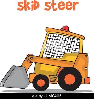 Cartoon Skid Steer Stock Photo, Royalty Free Image: 103504539 - Alamy