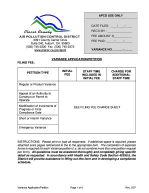 Fillable Online Placer Ca Apcd Use Only Placer Ca Fax Email Print