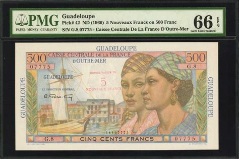 Guadeloupe Caisse Centrale De La France Doutre Mer Nouveaux Francs