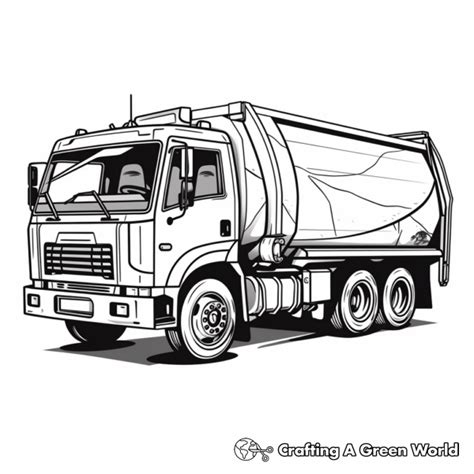 Recycling Truck Coloring Pages - Free & Printable!