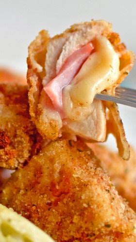 Cordon Bleu Chicken Nuggets Recipe Recipes Cooking Poultry Recipes